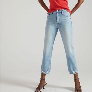 Mother Denim Tomcat High Rise Relaxed Straight leg jean